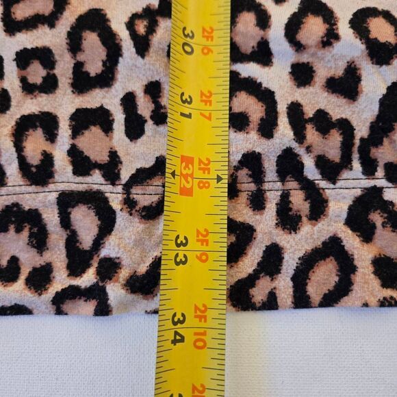 Soma Womens Cool Nights Animal Print Tie Front Short Robe S/M - Picture 8 of 12